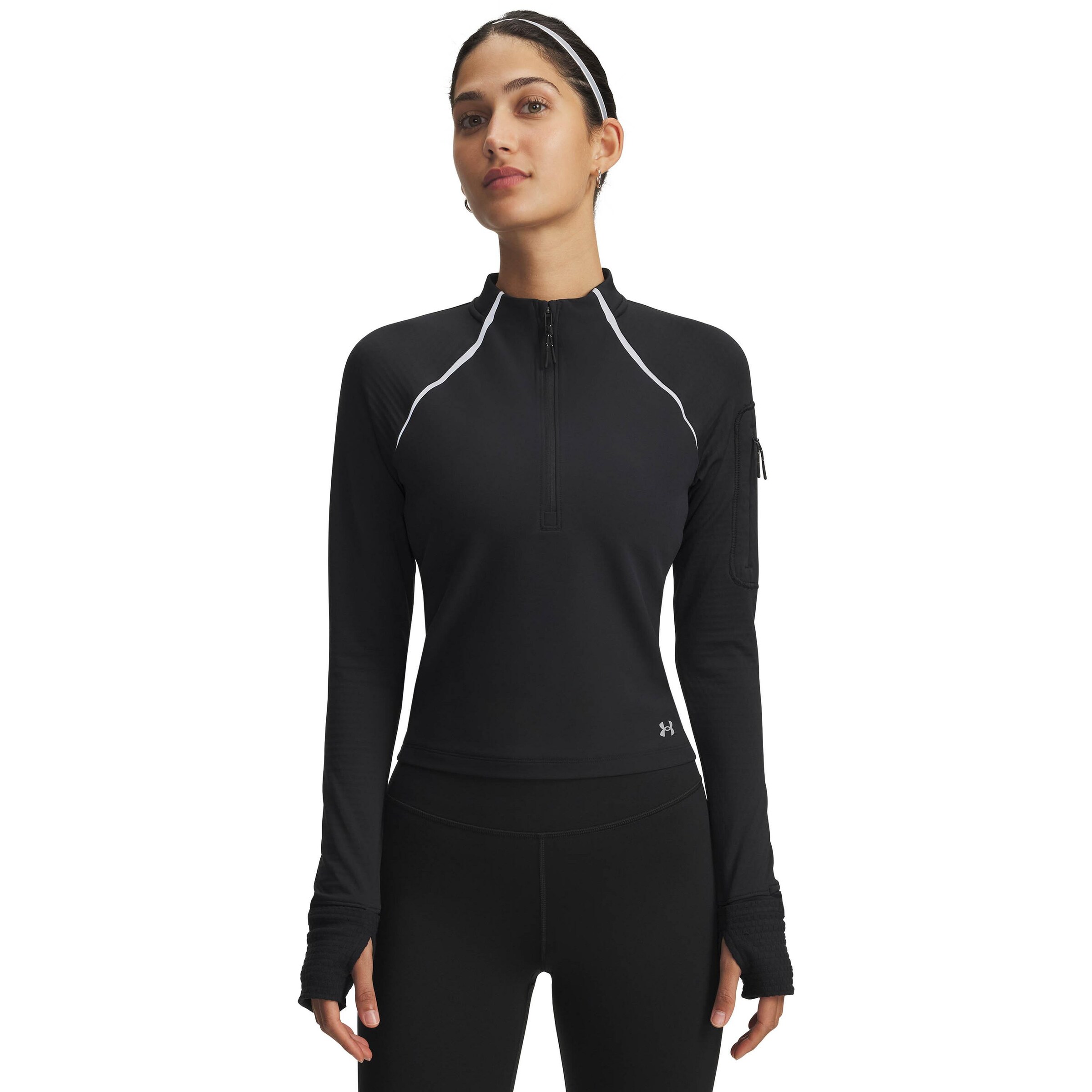 UNDER ARMOUR Performance Shirt 'Velocity Pro' in Black: front
