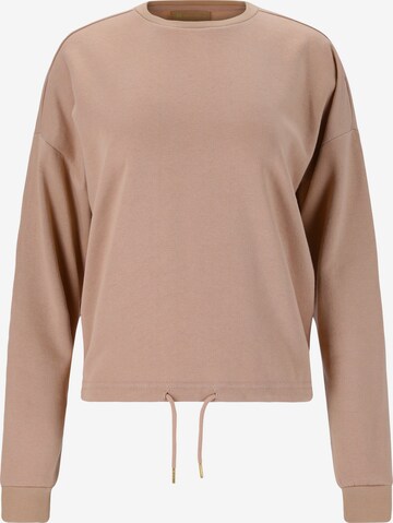 Athlecia Sportief sweatshirt 'Soffina' in Beige: voorkant