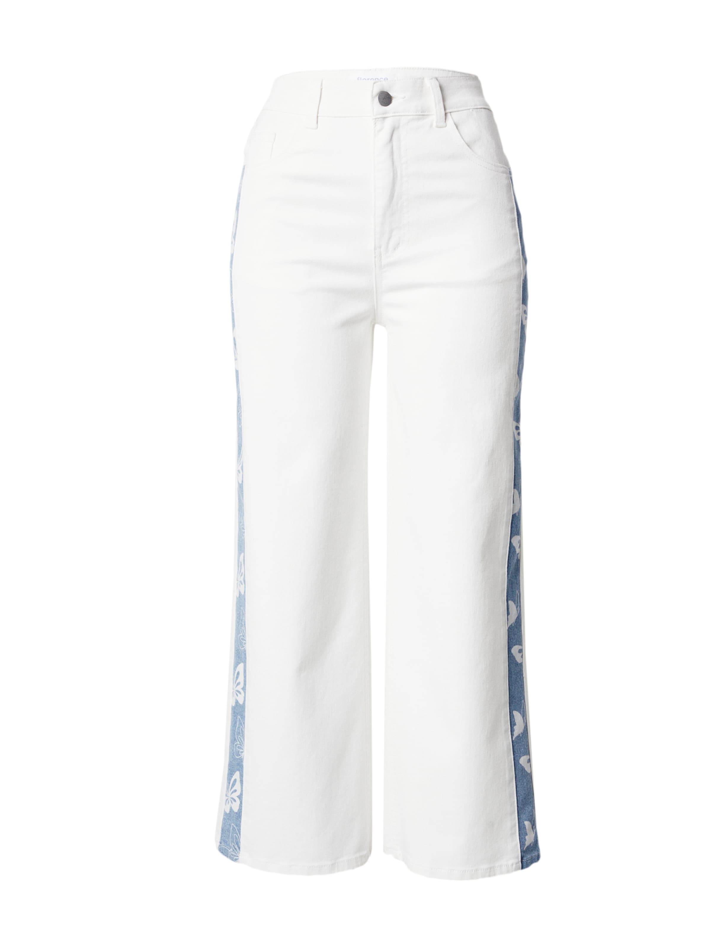 florence by mills exclusive for ABOUT YOU Vaquero 'Flourish' en azul denim / azul oscuro / blanco denim, Vista del producto