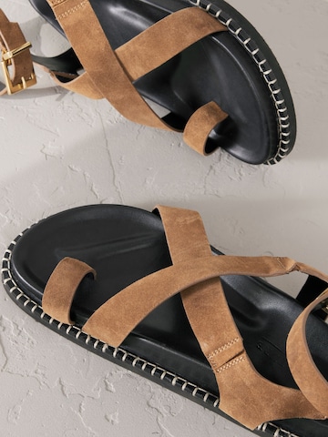 Next Strap sandal in Brown