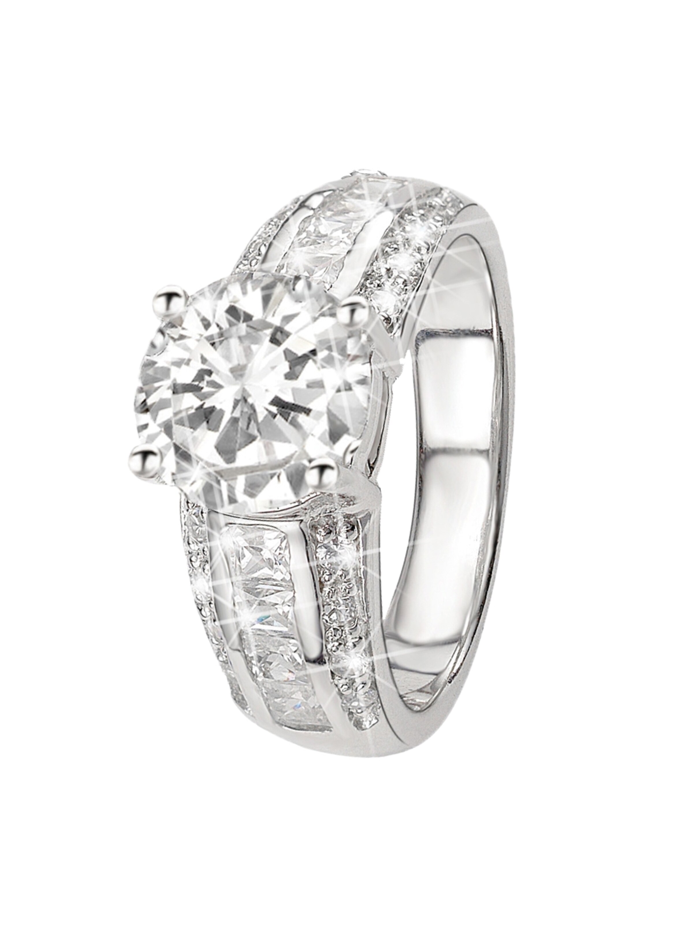 Lucardi Ring in Silber: Vorderseite