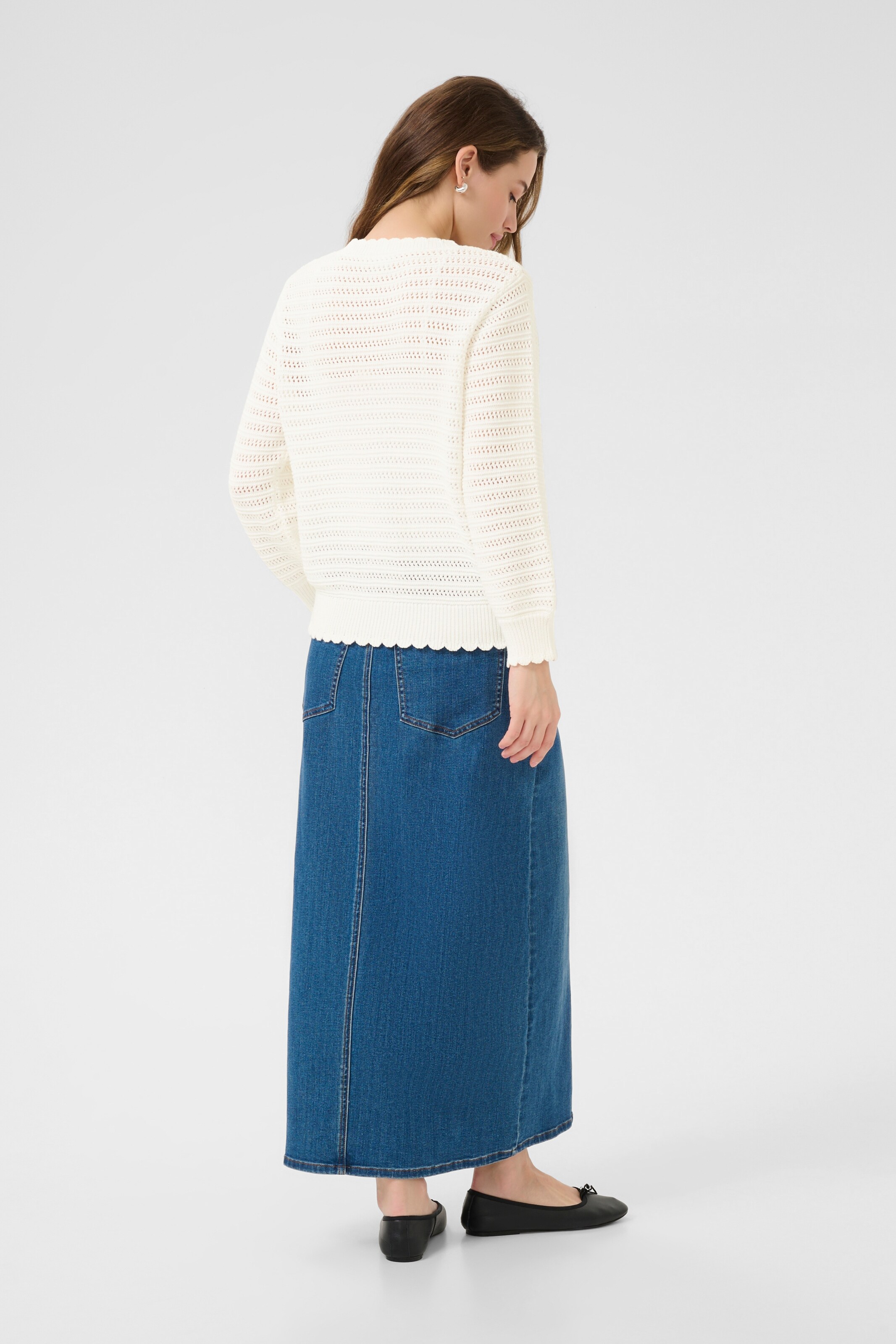 Kaffe Pullover in Weiß