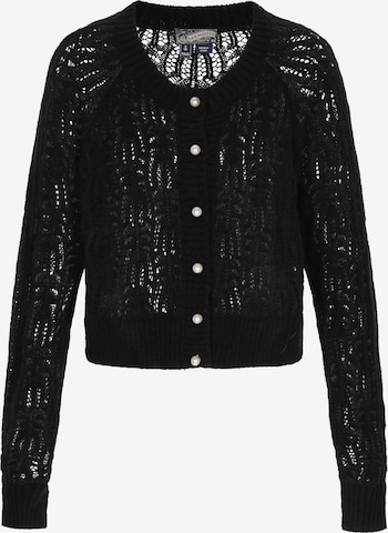 Cardigan 'Vintage' DreiMaster Vintage en noir : devant