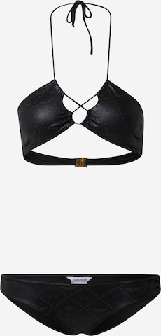 Zadig & Voltaire Bandeau Bikini in Black: front