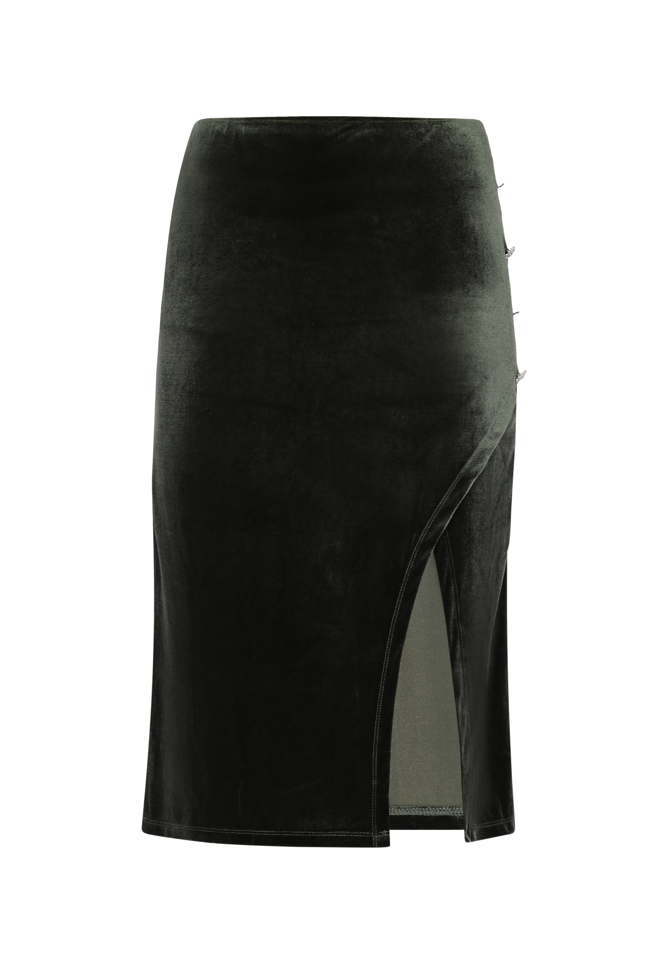 Jupe faina en vert : devant