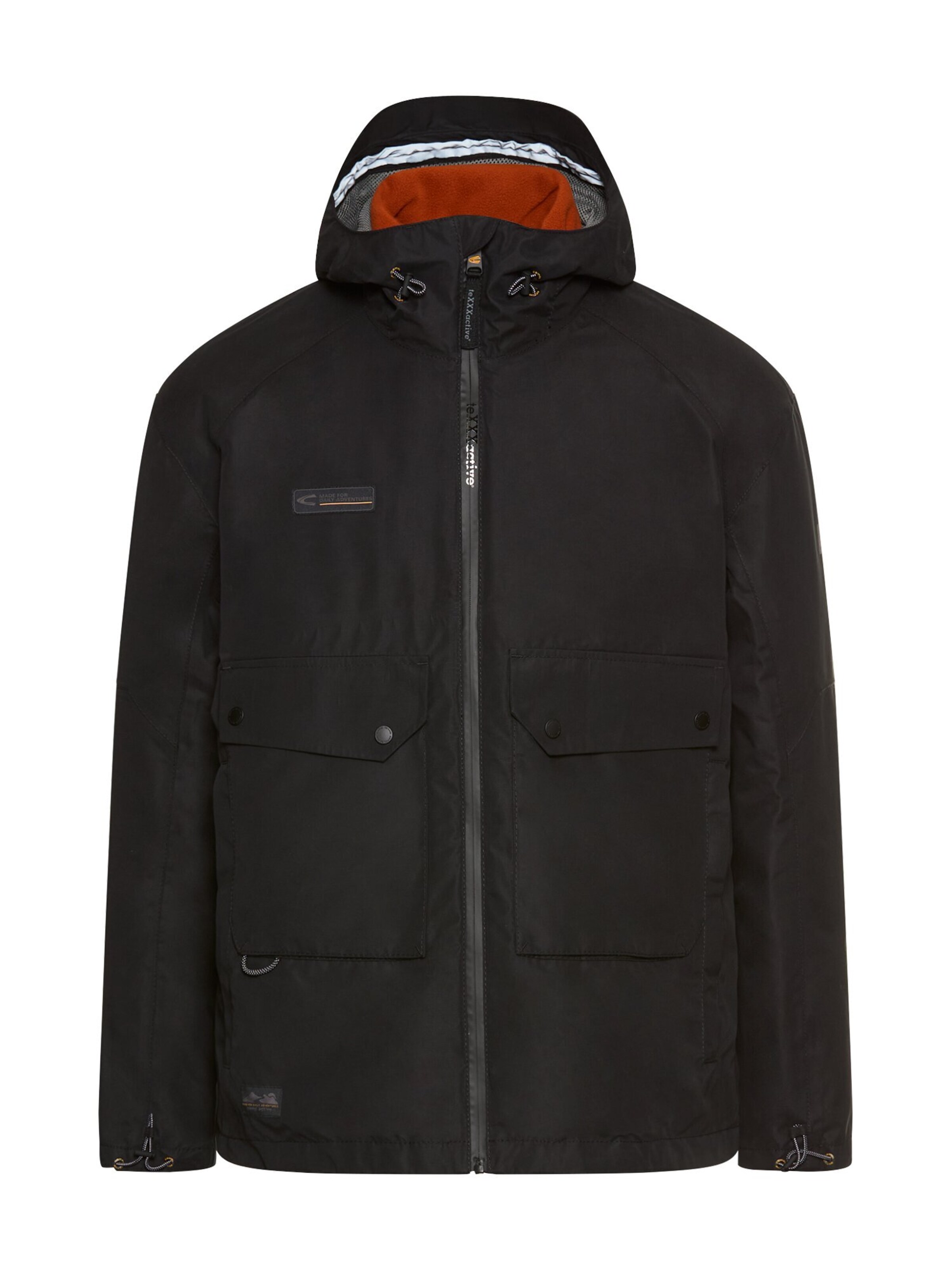 CAMEL ACTIVE teXXXactive® Jacke mit 2-in-1-Funktion in Schwarz: Vorderseite