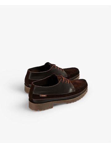 Scalpers Šněrovací boty – hnědá