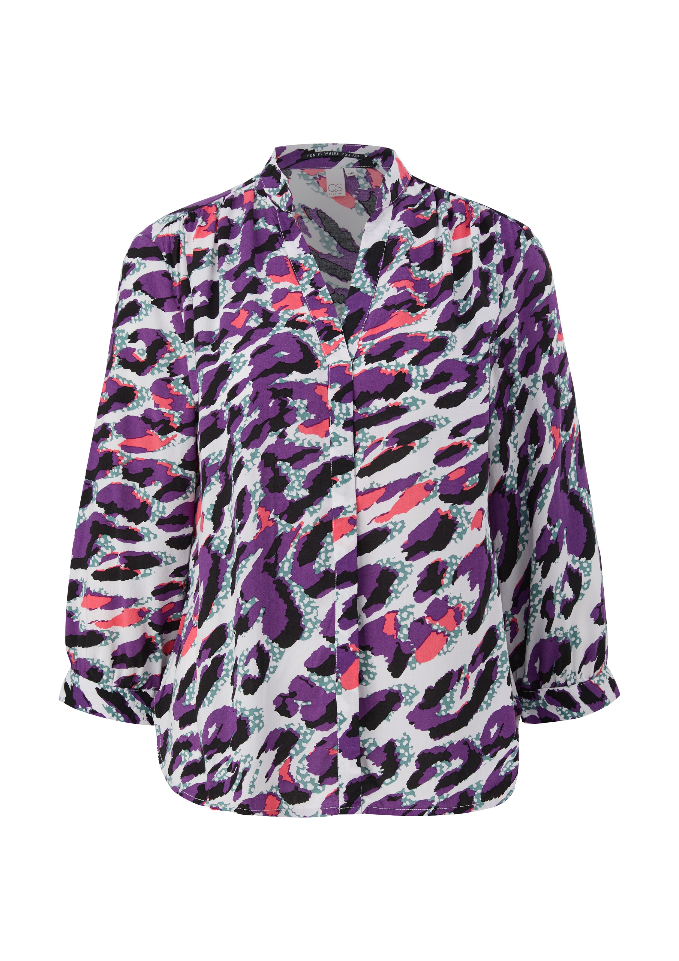 QS Bluse in Beige: Vorderseite