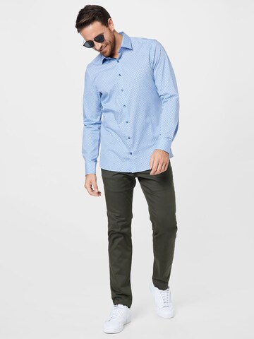 OLYMP - Ajuste regular Camisa 'Level 5' en azul