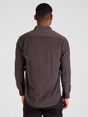 MADS NORGAARD COPENHAGEN Regular fit Button Up Shirt 'Baby' in Grey