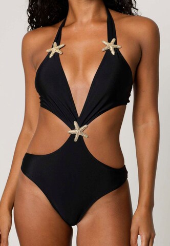 Moda Minx Badpak in Zwart: voorkant