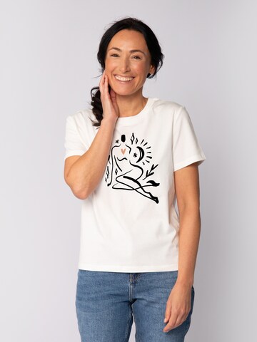 T-shirt 'Self Love' Watapparel en blanc : devant