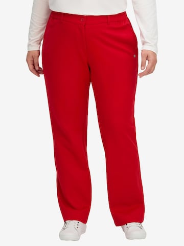 SHEEGO Regular Pants in Red: front