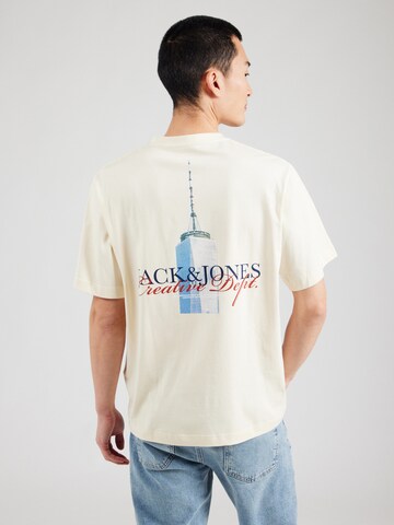 Maglietta 'JORBOSTON' di JACK & JONES in bianco: frontale