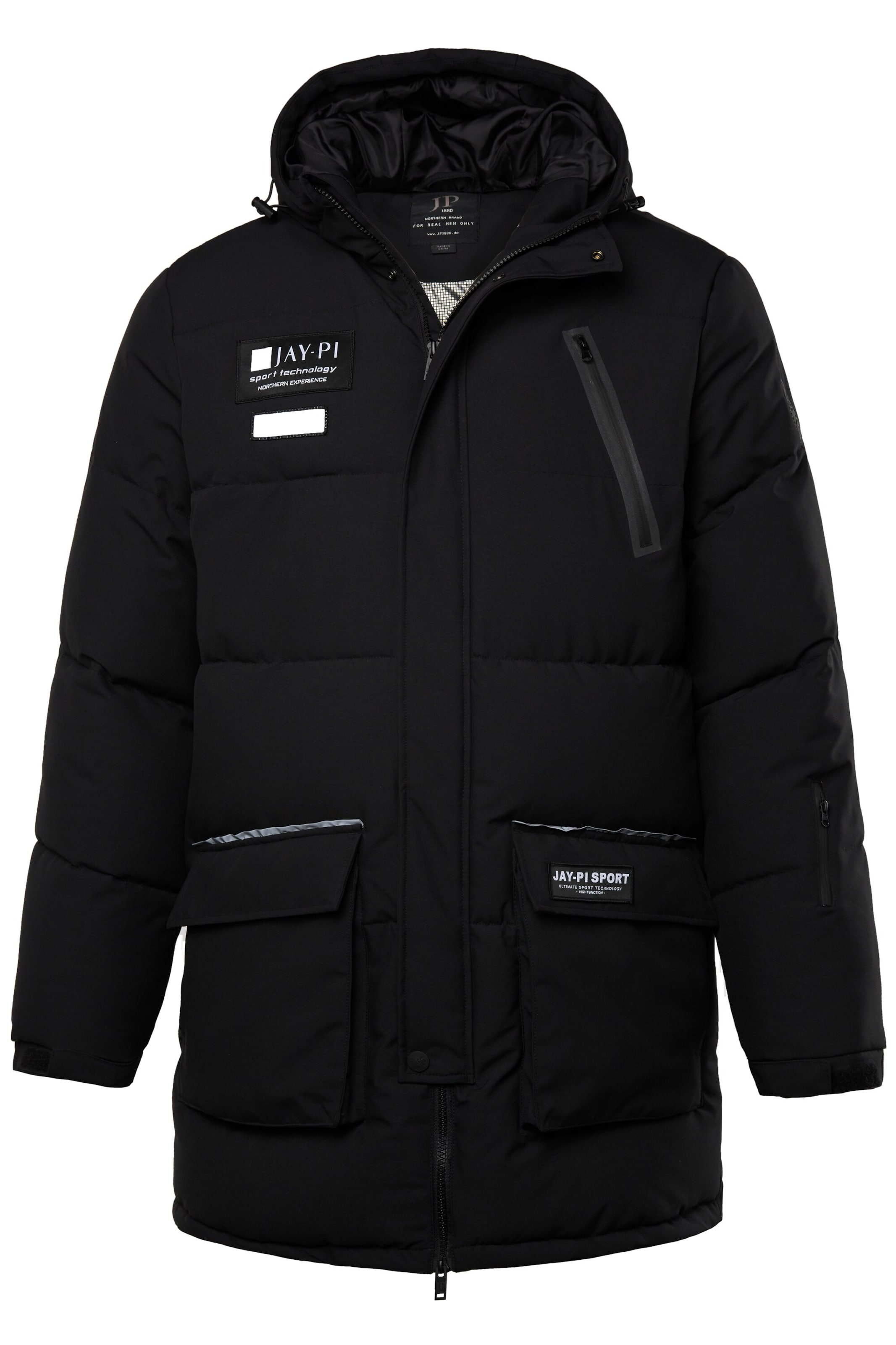 JP1880 Funktionsjacke in Schwarz: Vorderseite