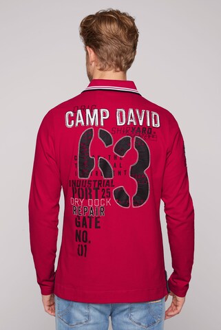 T-Shirt 'Shipyard' CAMP DAVID en rouge : devant