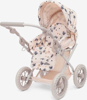Skrållan Puppenwagen in Beige: Vorderseite