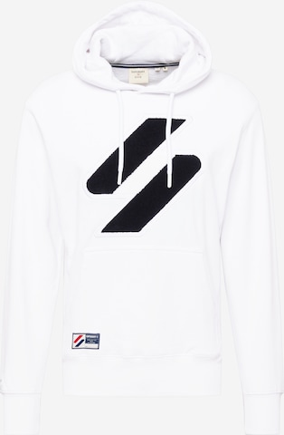 Sweat-shirt Superdry en blanc : devant