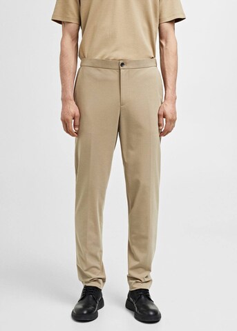 MANGO MAN Slimfit Hose 'Zurich' in Beige: predná strana