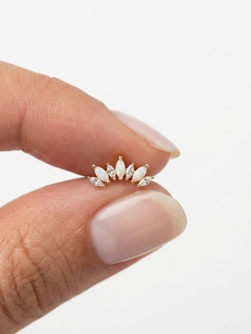 Kamiko - Joyería para piercing 'Opal Spark' en oro