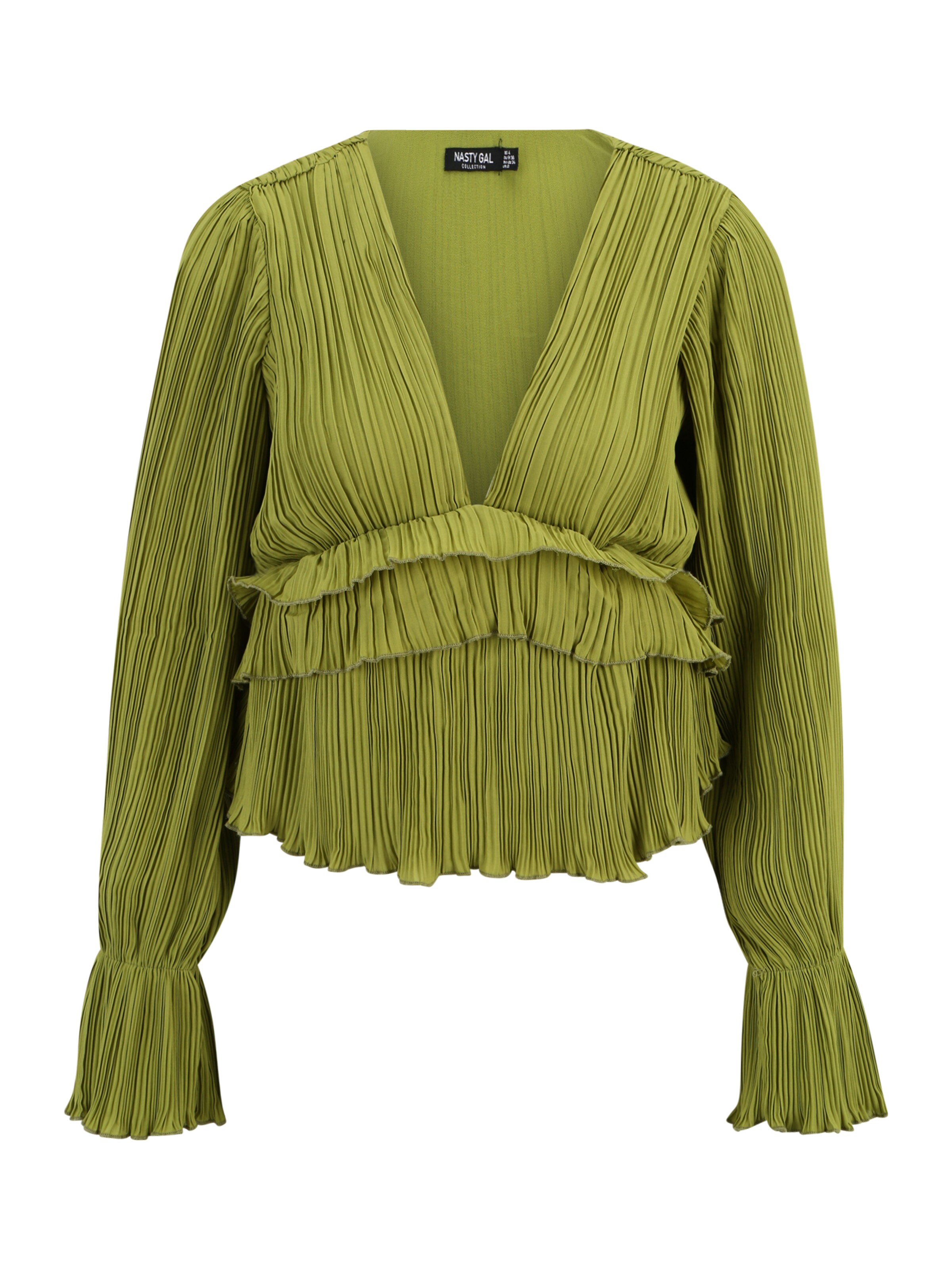 Chemisier Nasty Gal Petite en vert : devant