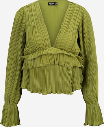 Nasty Gal Petite Blouse in Green: front