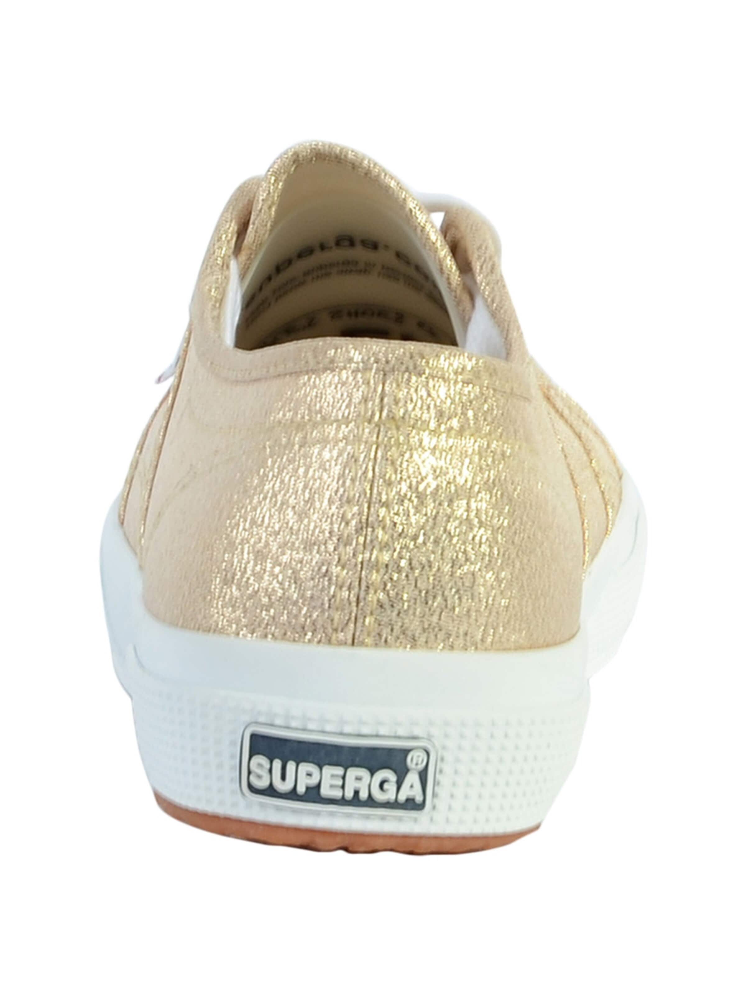 SUPERGA Buty sportowe sznurowane w kolorze złoty