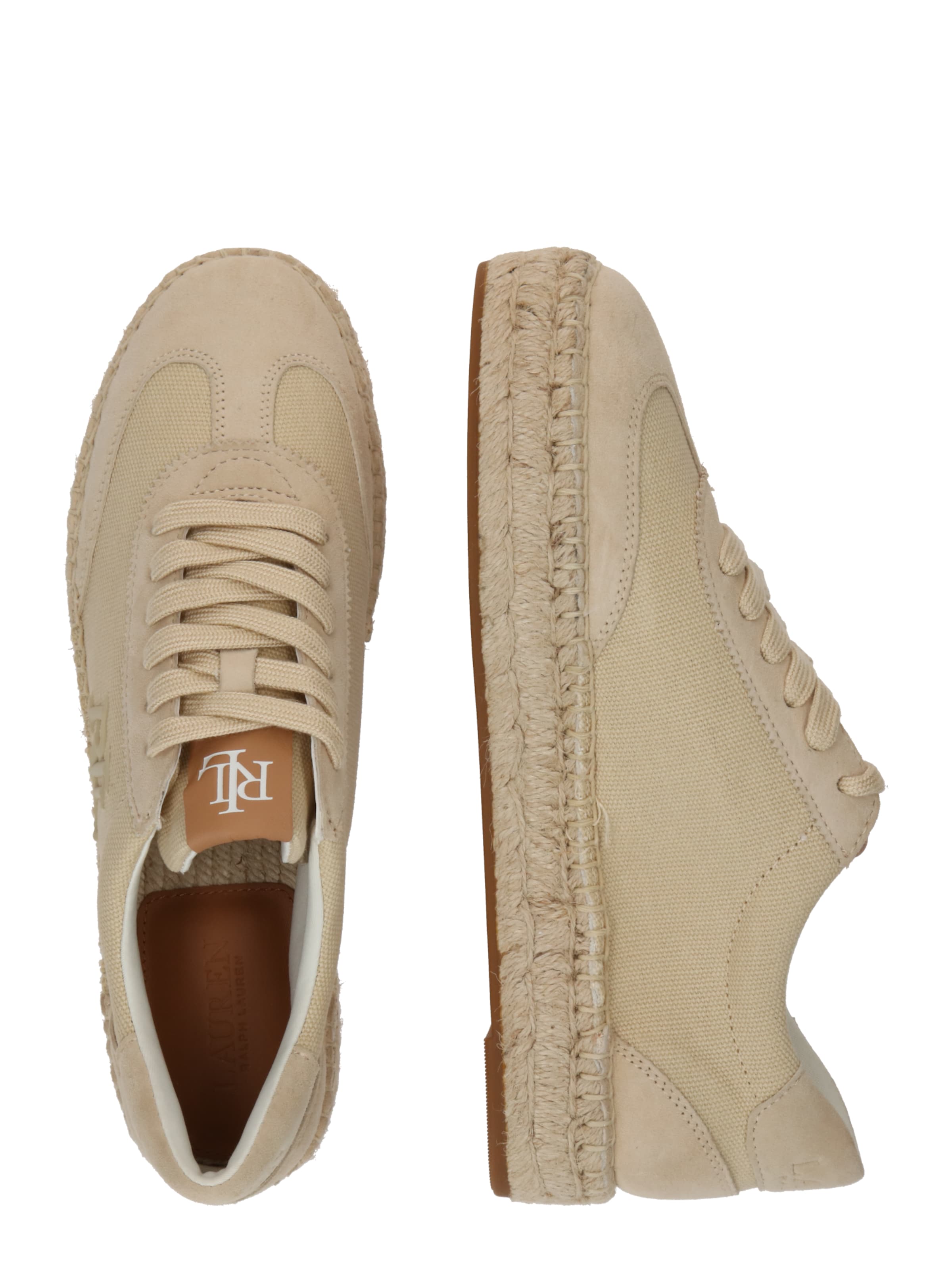 Sneaker low 'LUIZE' de la Lauren Ralph Lauren pe bej