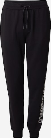 Karl LagerfeldTapered Hlače - crna boja: prednji dio