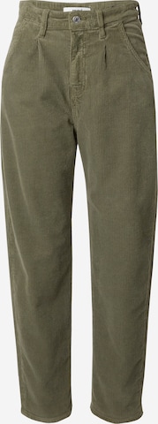 Mavi Regular Plissert bukse 'LAURA' i grønn: forside