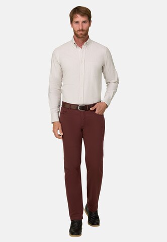 Chemise Boggi Milano en beige : devant