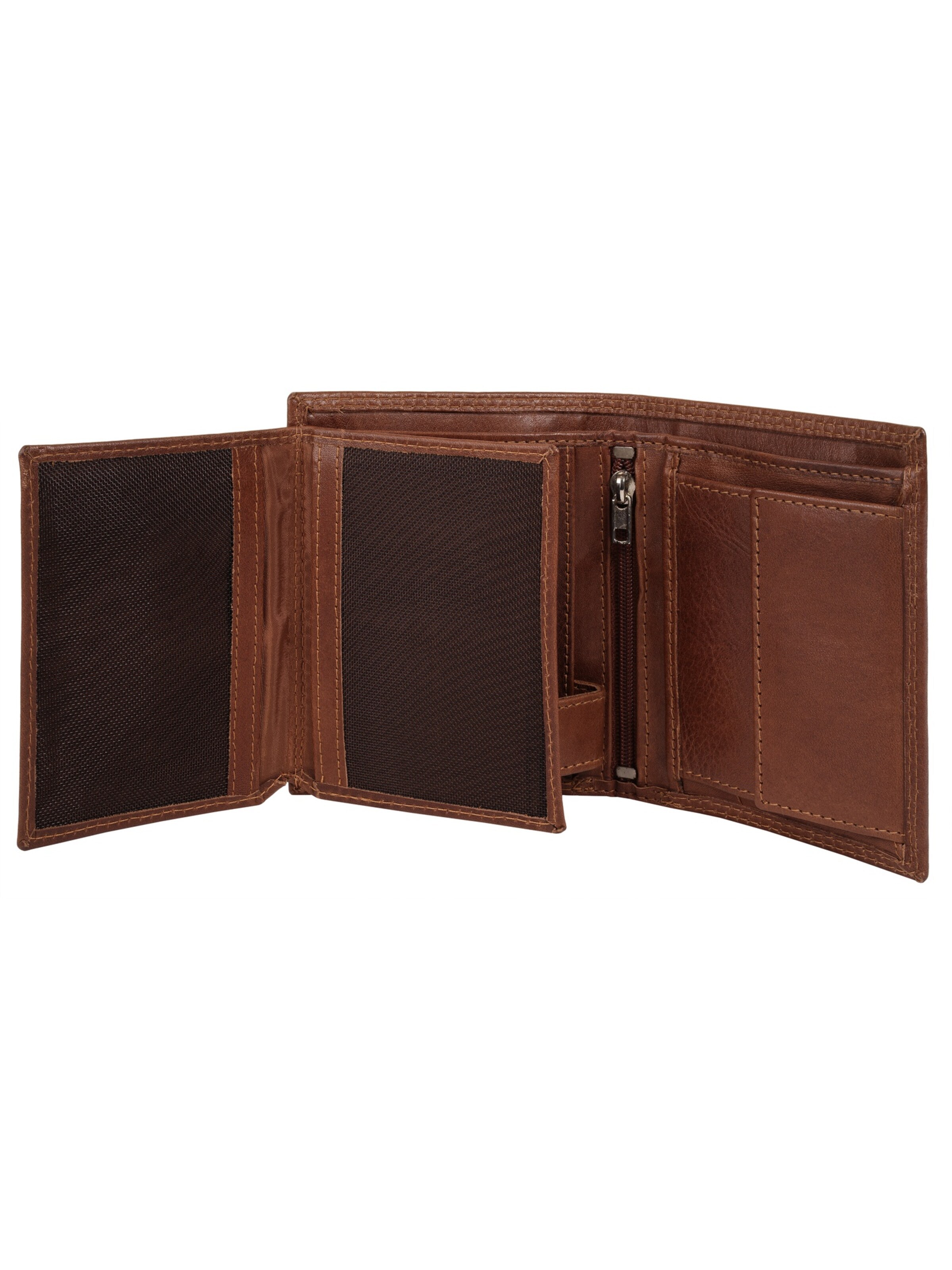 Porte-monnaies piké en marron