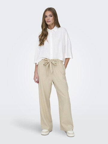 JDY Wide leg Byxa 'Say' i beige