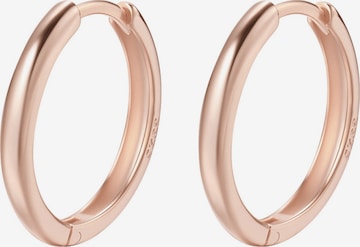 Boucles d'oreilles 'Urban Hoop' Hey Happiness en or : devant