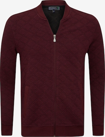 Sir Raymond Tailor Zip-Up Hoodie 'Brescia' in Red: front