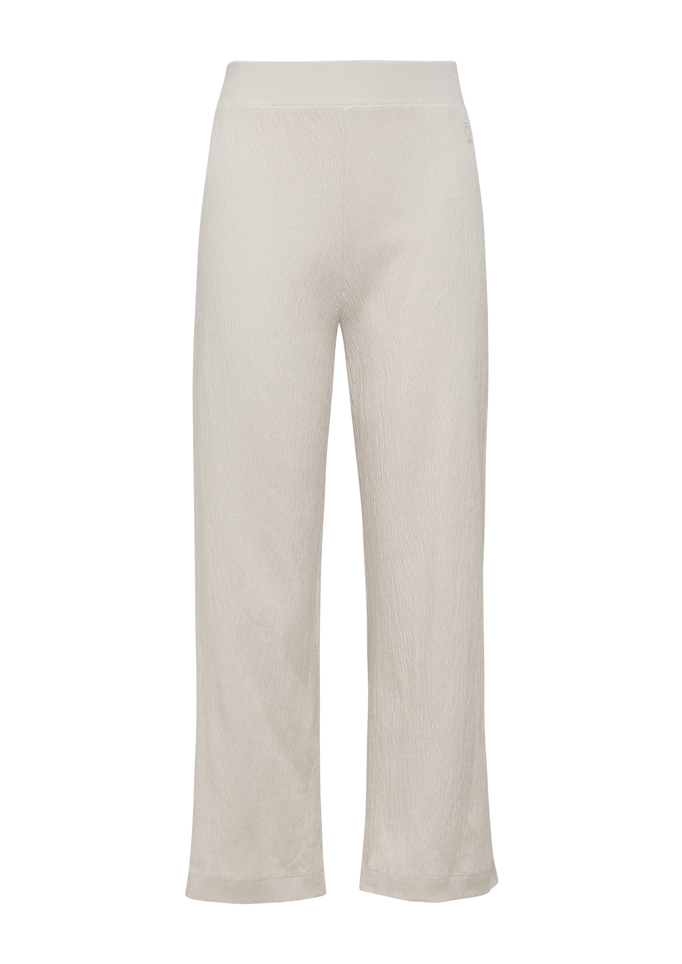 comma casual identityWide Leg/ Široke nogavice Hlače - bež boja: prednji dio