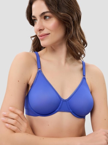 BeeDees T-shirt Bra 'Bügel-BH Microfun W mit Bügel' in Blue