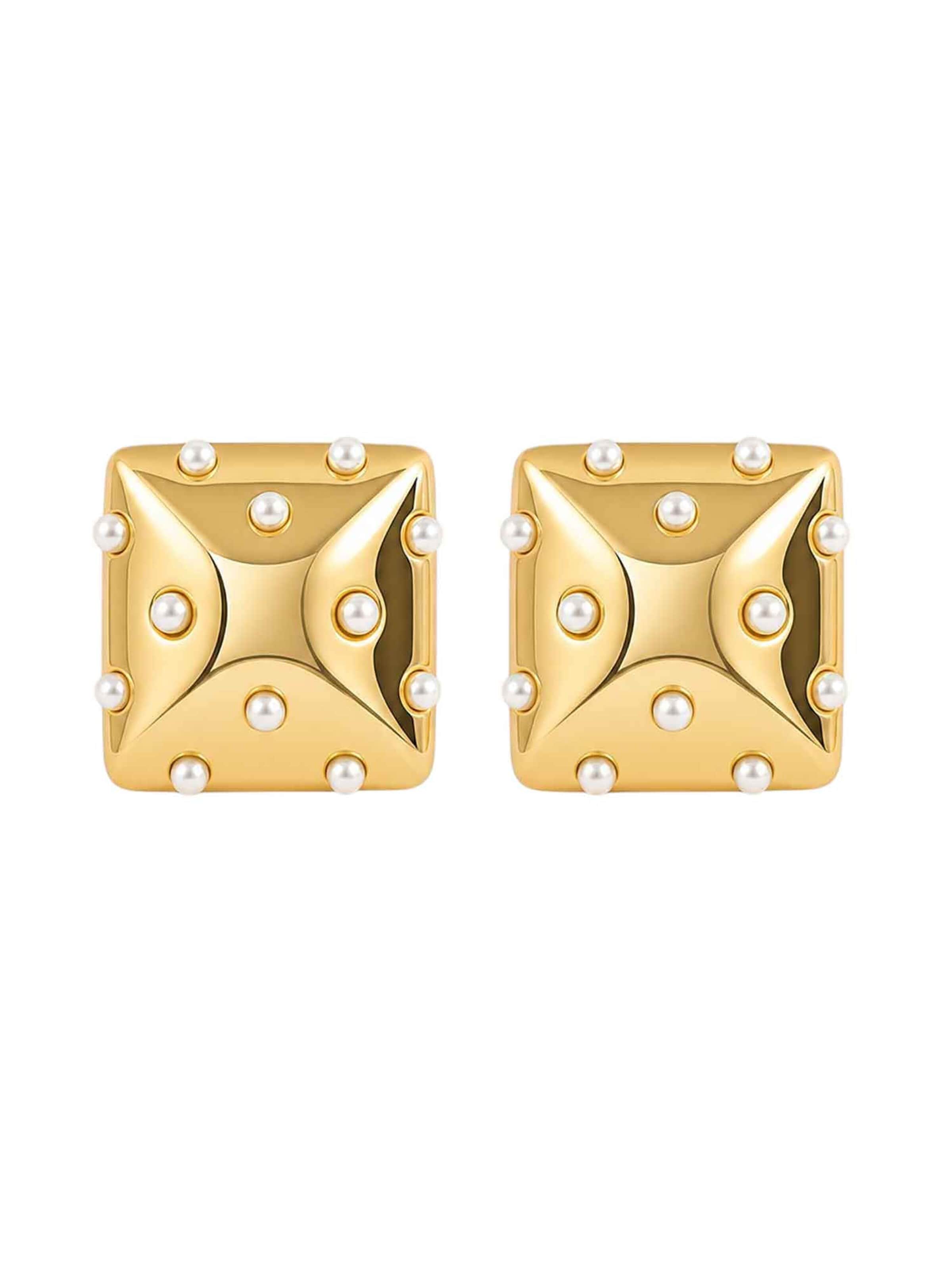 RteRme Earrings 'Sabine Earrings' in Gold: front