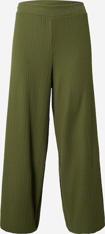 Wide Leg Pantalon TOM TAILOR DENIM en vert : devant