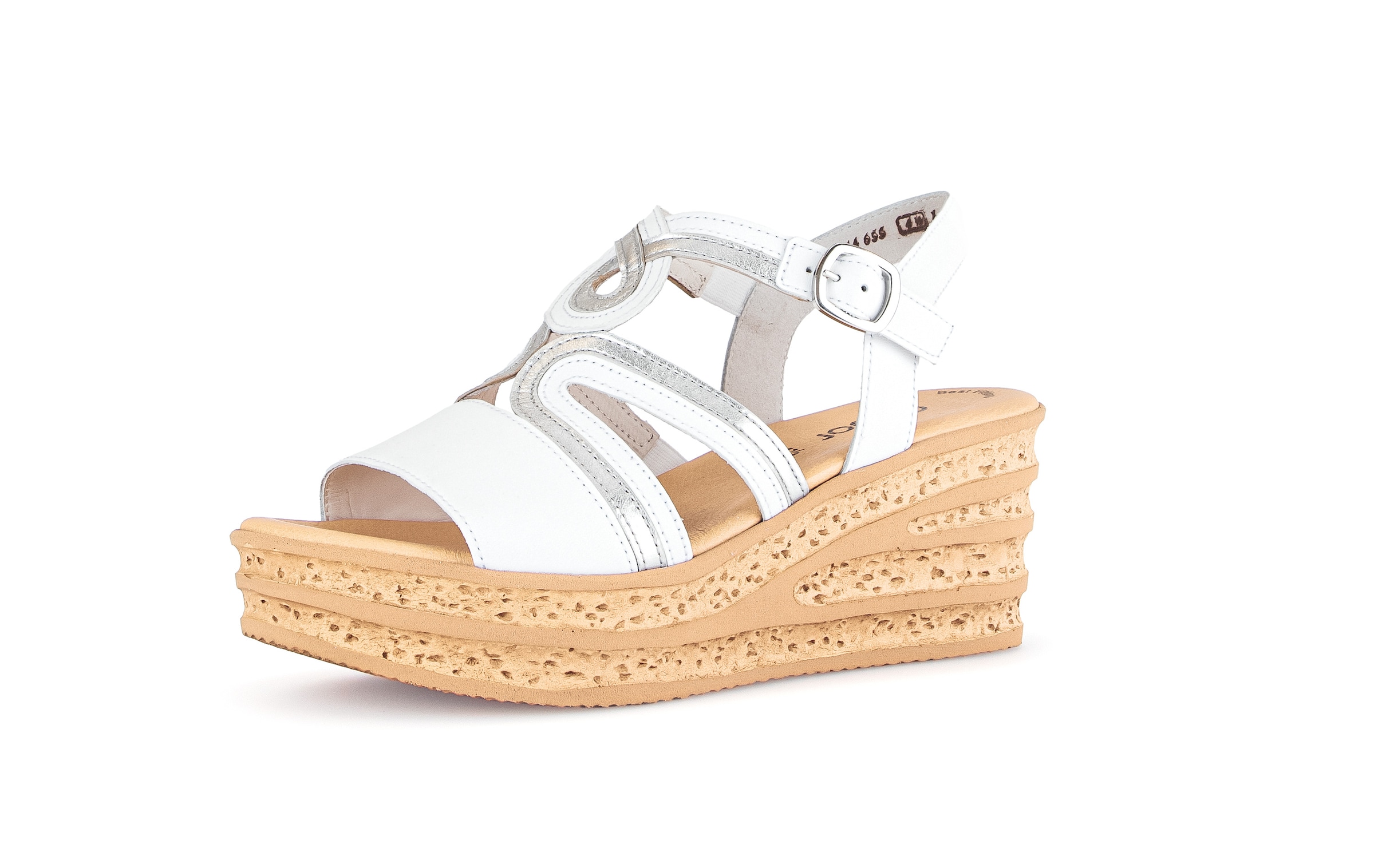 GABOR Sandale in Weiß: Vorderseite