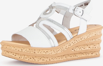 GABOR Sandals in White: front
