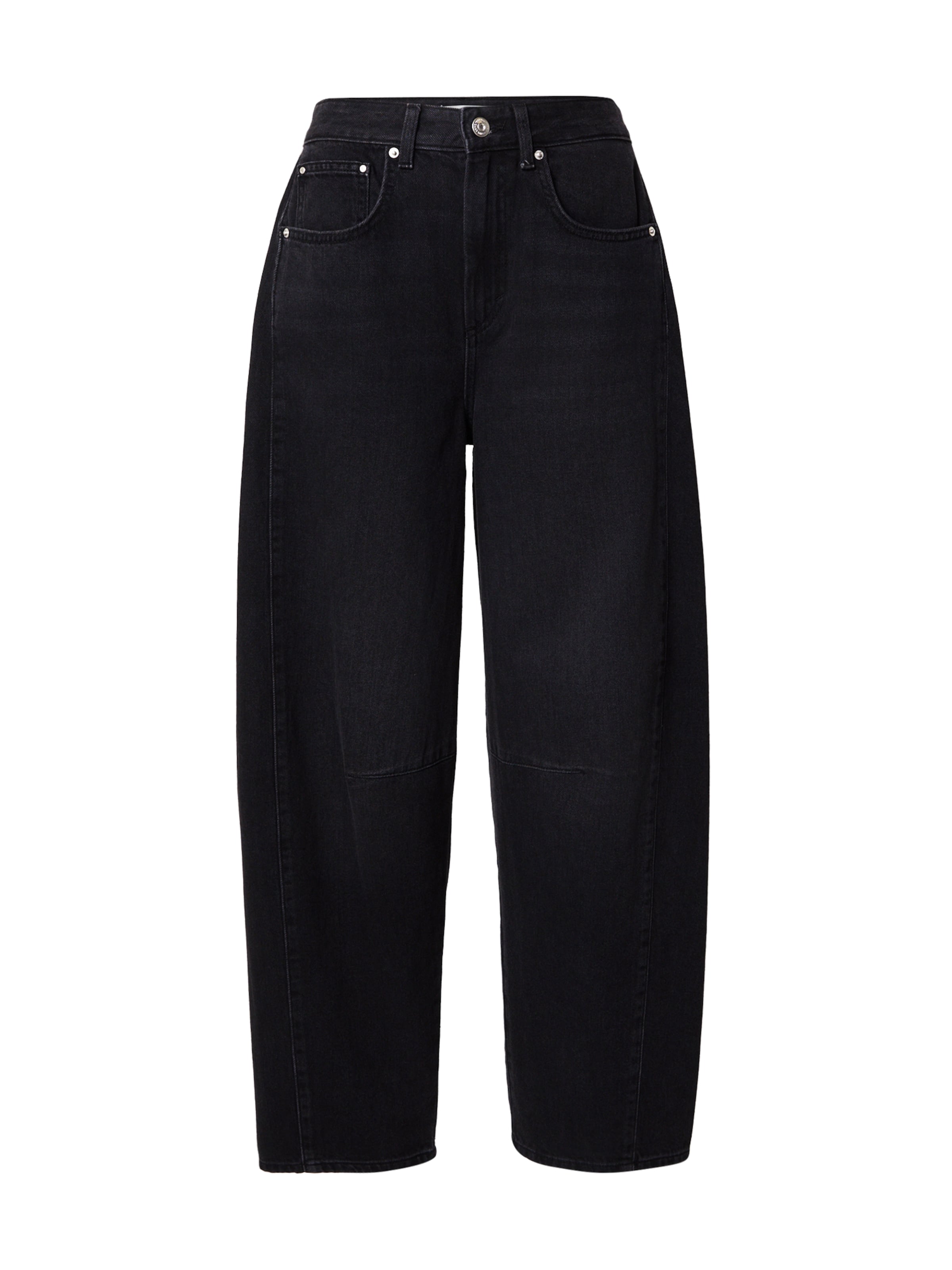 ONLY Baggy Farkut 'ONLCHARA' värissä musta: etupuoli