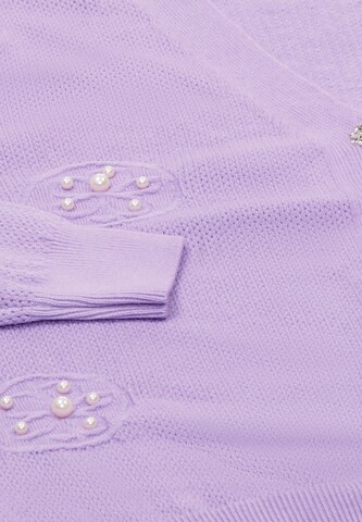 nascita Knit Cardigan in Purple
