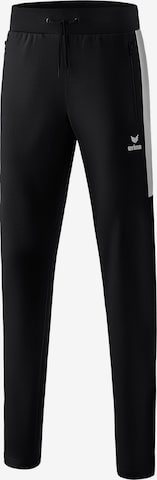 ERIMA Regular Workout Pants in Black: front