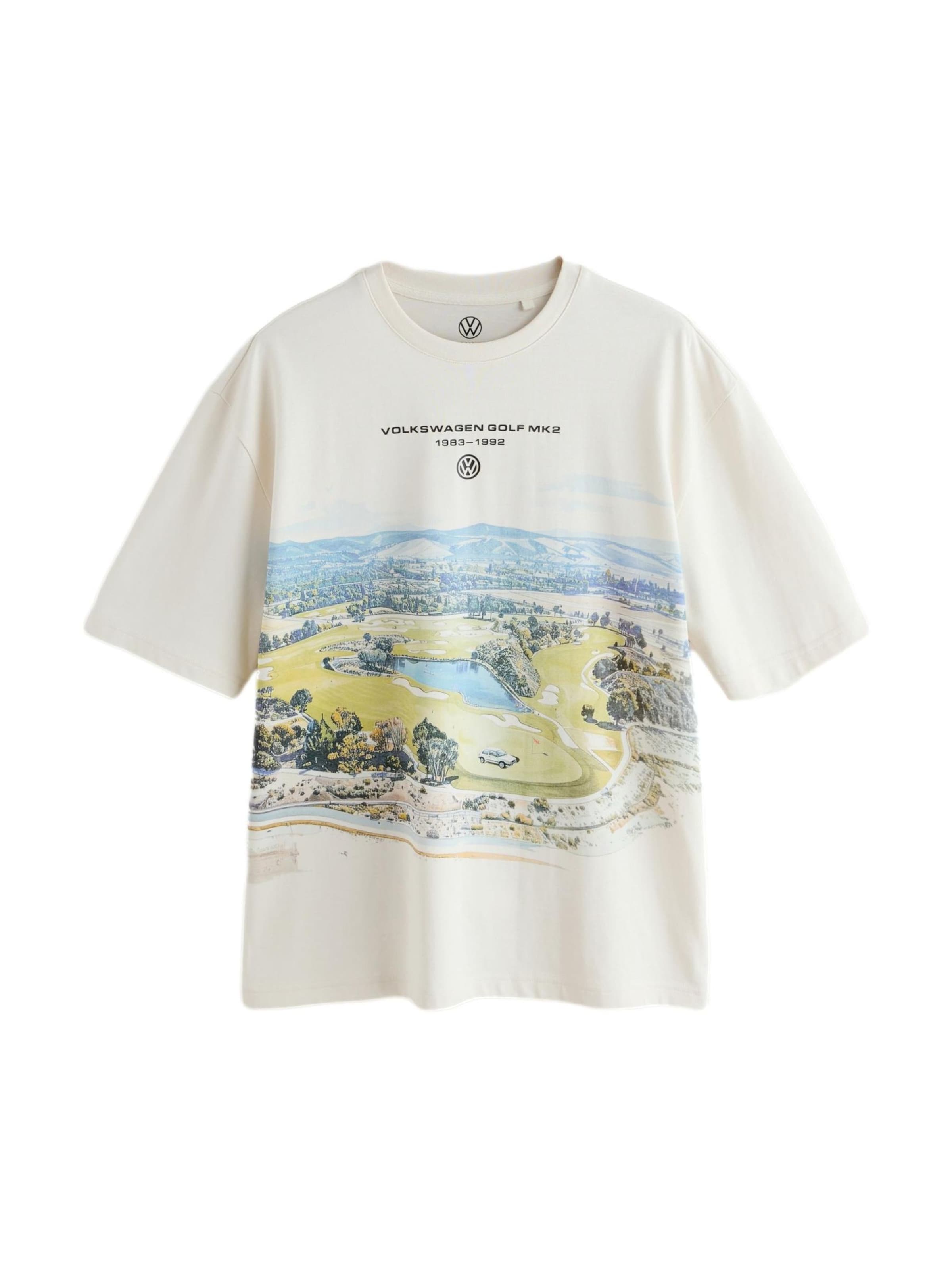T-Shirt Next en blanc : devant