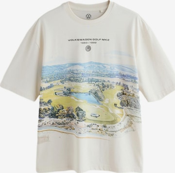 T-Shirt Next en blanc : devant