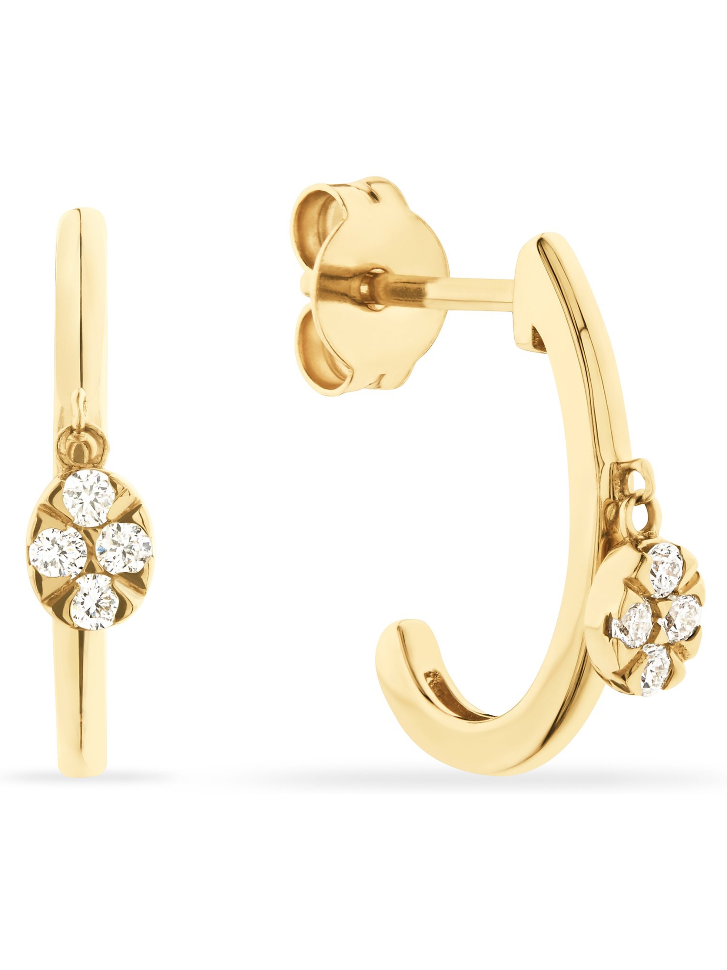 CHRIST Ohrringe in Gelb