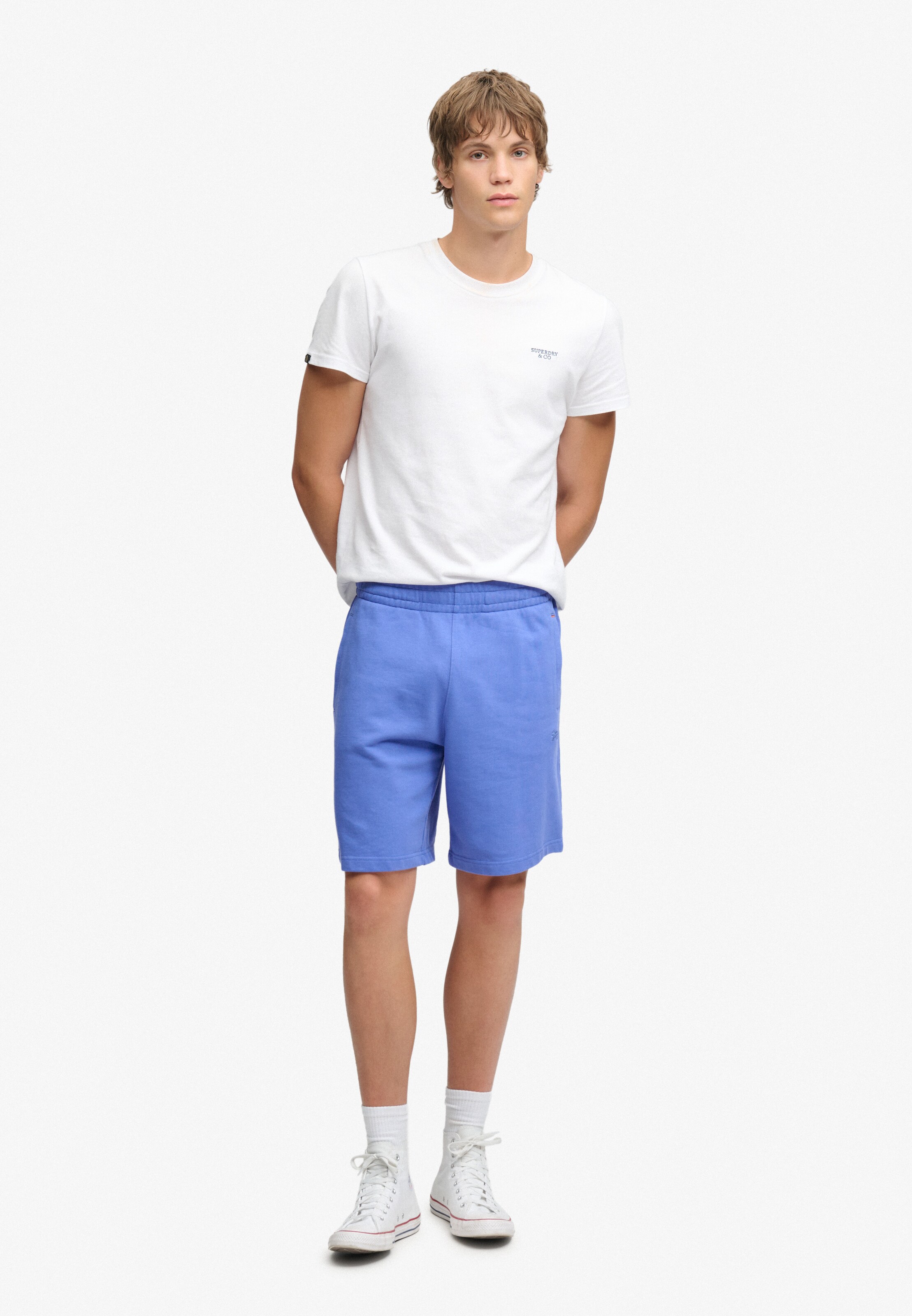 Superdry & Co Regular Broek 'Essential' in Blauw