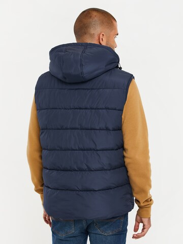 Threadbare Bodywarmer 'Ritcher' in Blauw