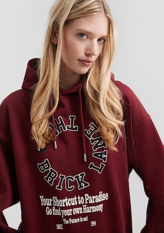 Sweat-shirt QS en rouge
